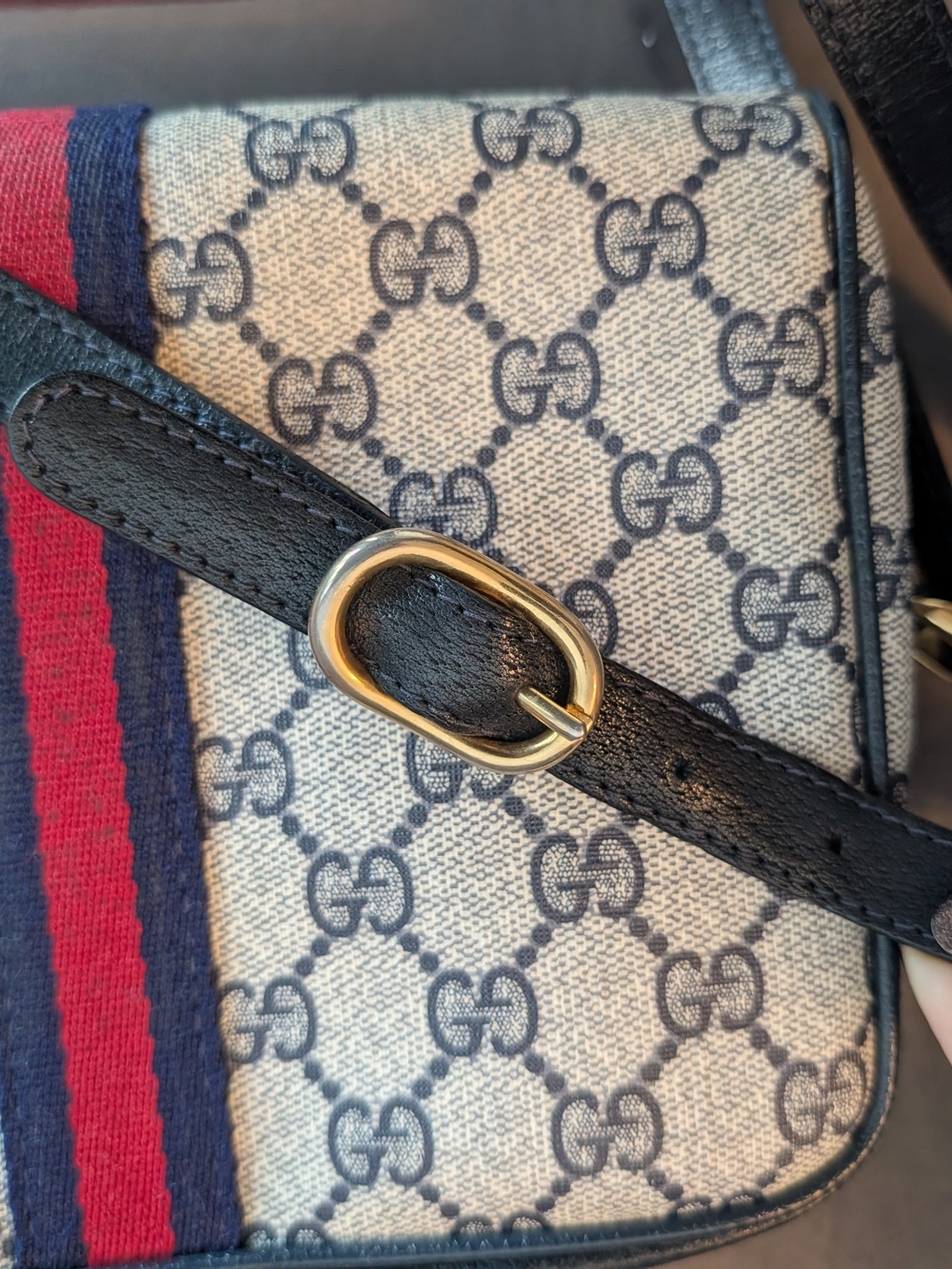 GUCCI Old Gucci Sherry Line Shoulder Bag GG - Picture 3 of 10